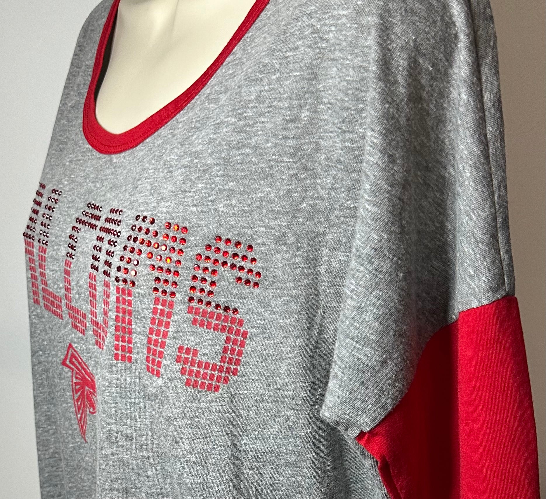 Atlanta Falcons Bling 3/4 Sleeve Tee