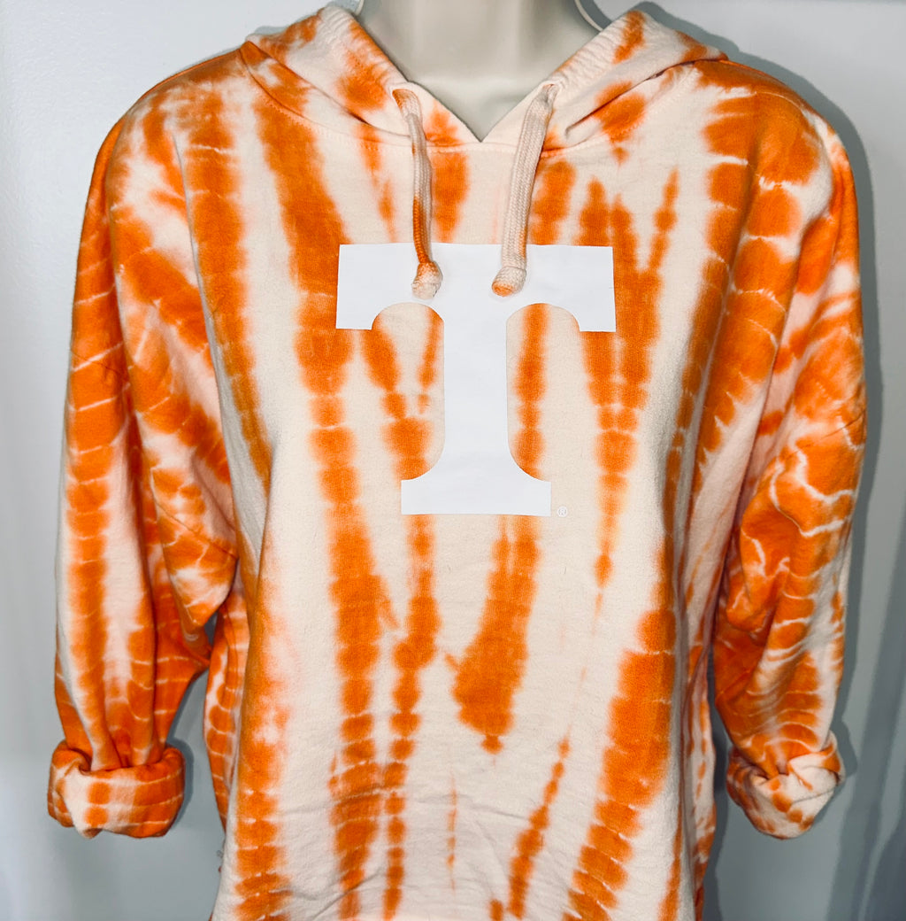 Tennessee Vols Cropped Tie-dye Hooded Tee (NWT)