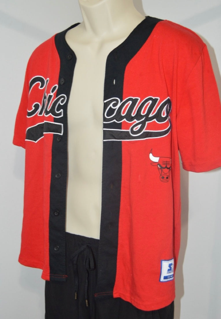 Chicago Bulls “EST. 66” Button-up Jersey (VINTAGE)