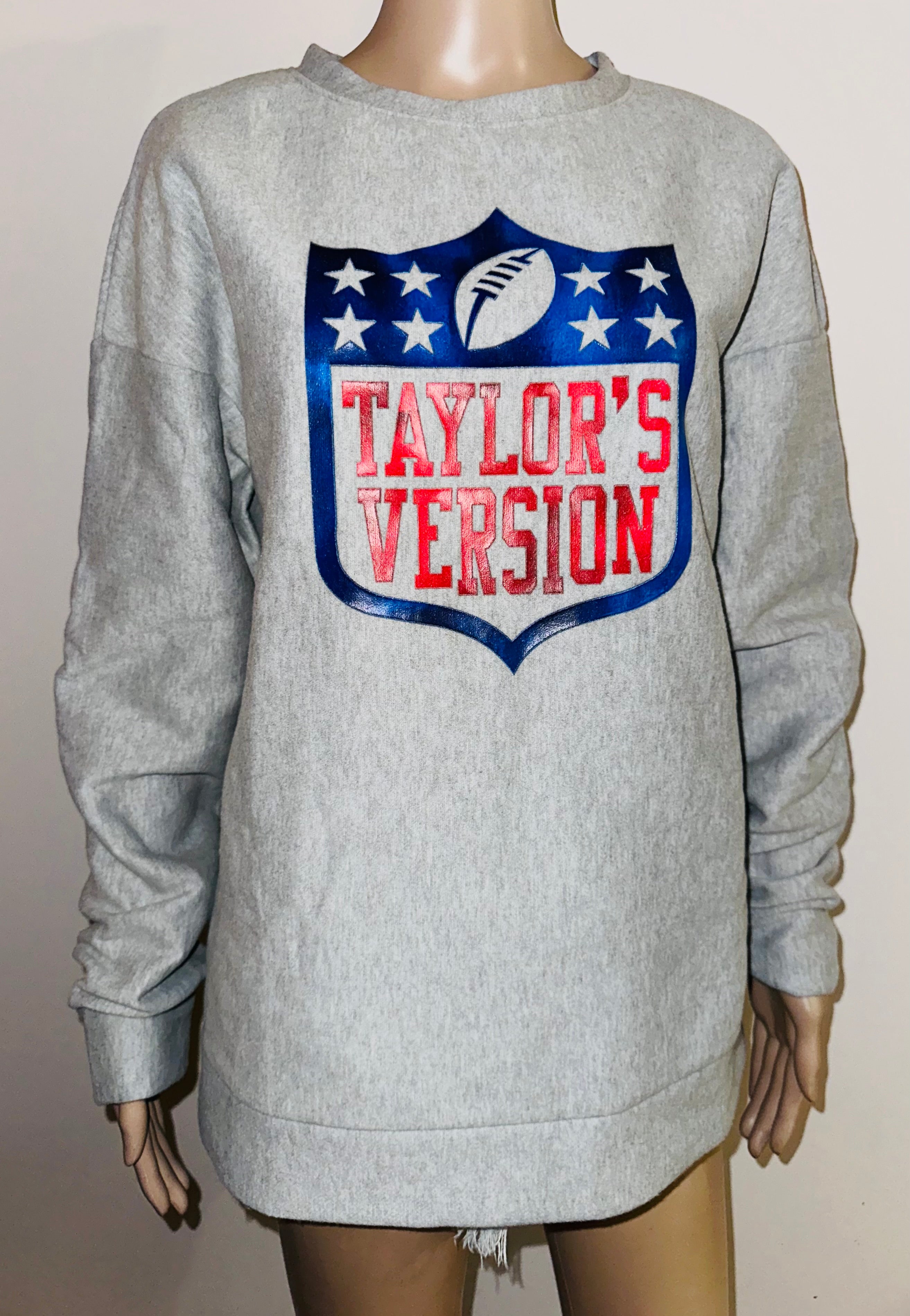Taylor’s Version NFL Super Soft Crewneck Sweatshirt, Sz M
