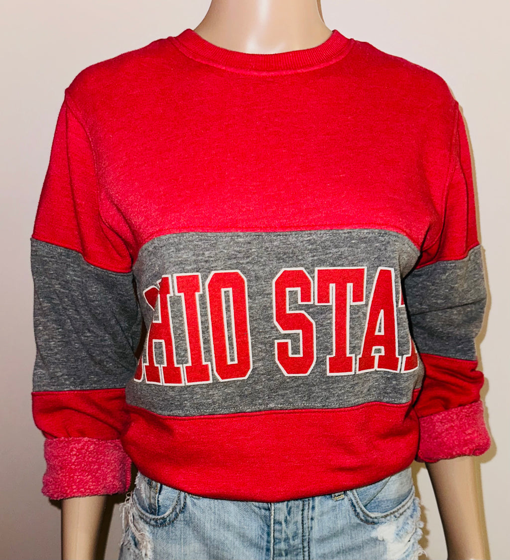 Ohio State Buckeyes Homage Crewneck Sweatshirt, Sz XS