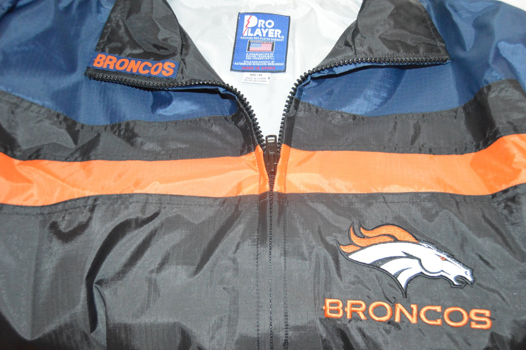 Denver Broncos Full Zip Windbreaker Jacket (VINTAGE) (NWT)