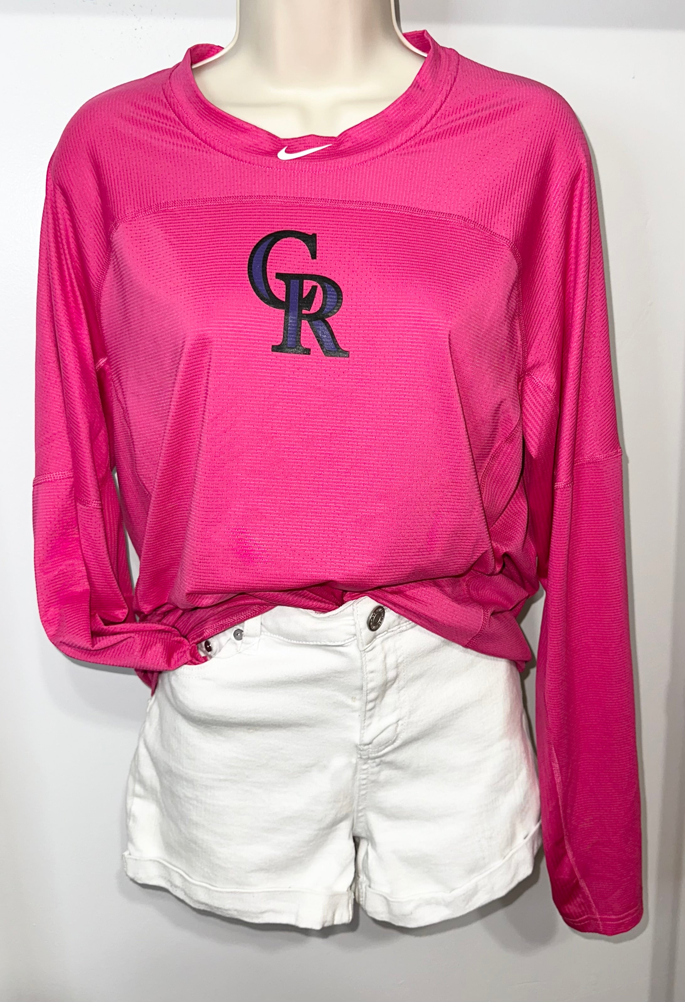 Colorado Rockies Mother's Day Dri Fit Long Sleeve Shirt