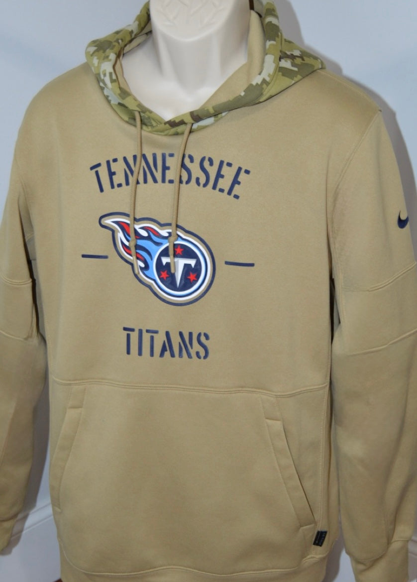 Tennessee Titans On-Field  “Salute to The Troops” Patched Hoodie (RARE)