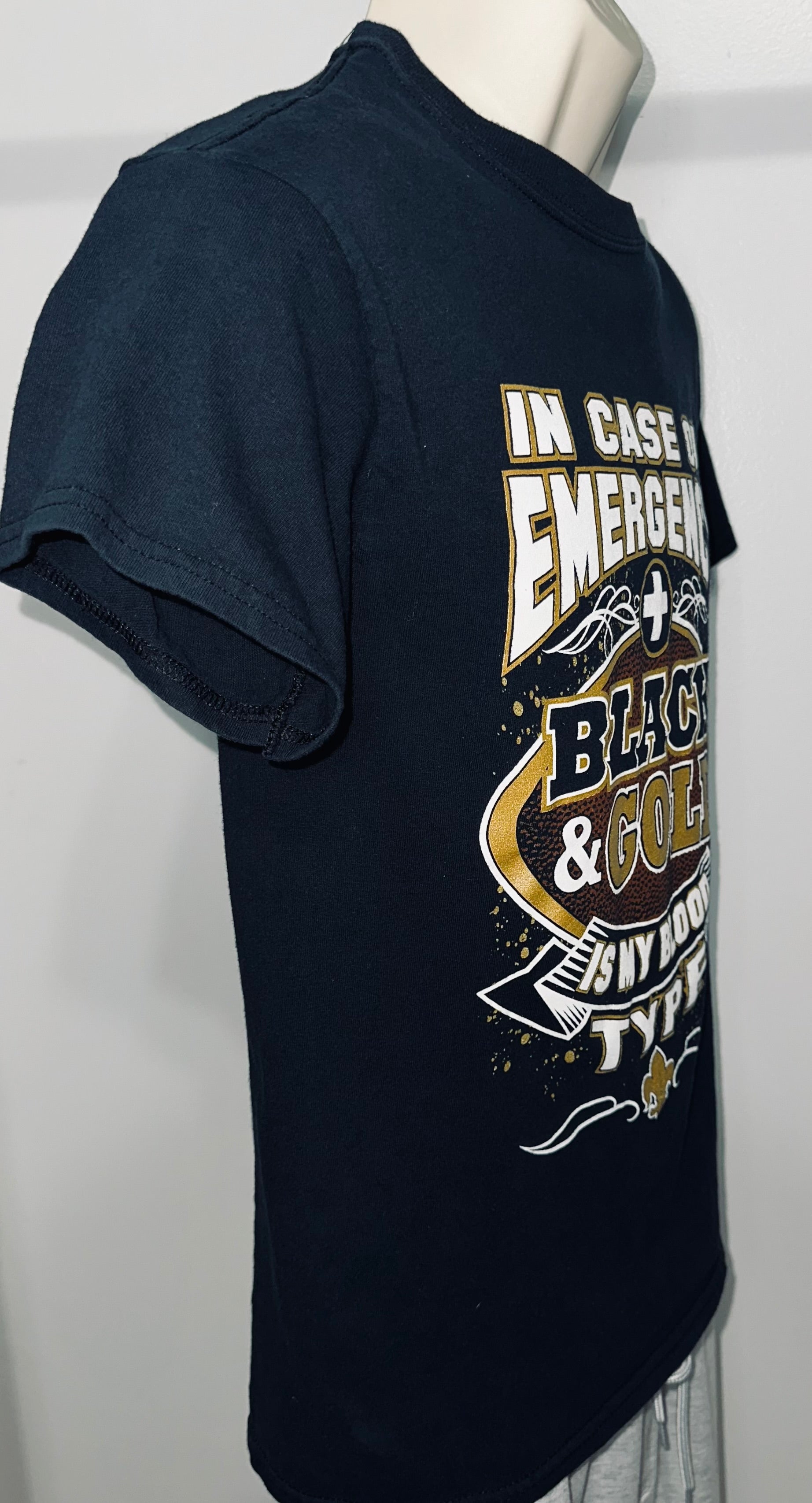 New Orleans Saints “I Bleed Black & Gold” Tee