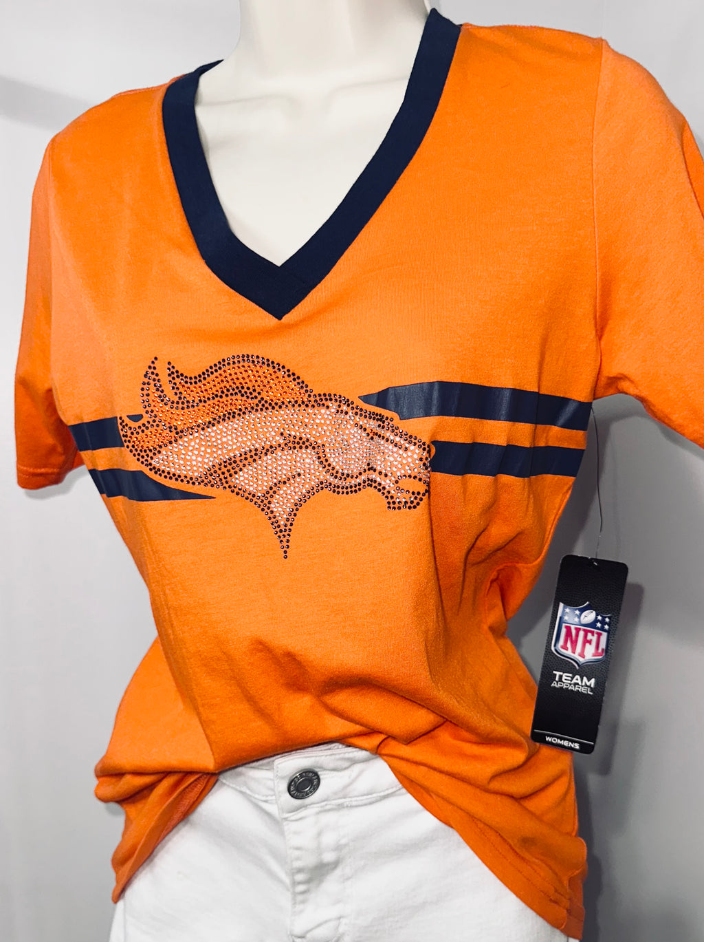 Denver Broncos Sequin Ladies Tee (NWT)