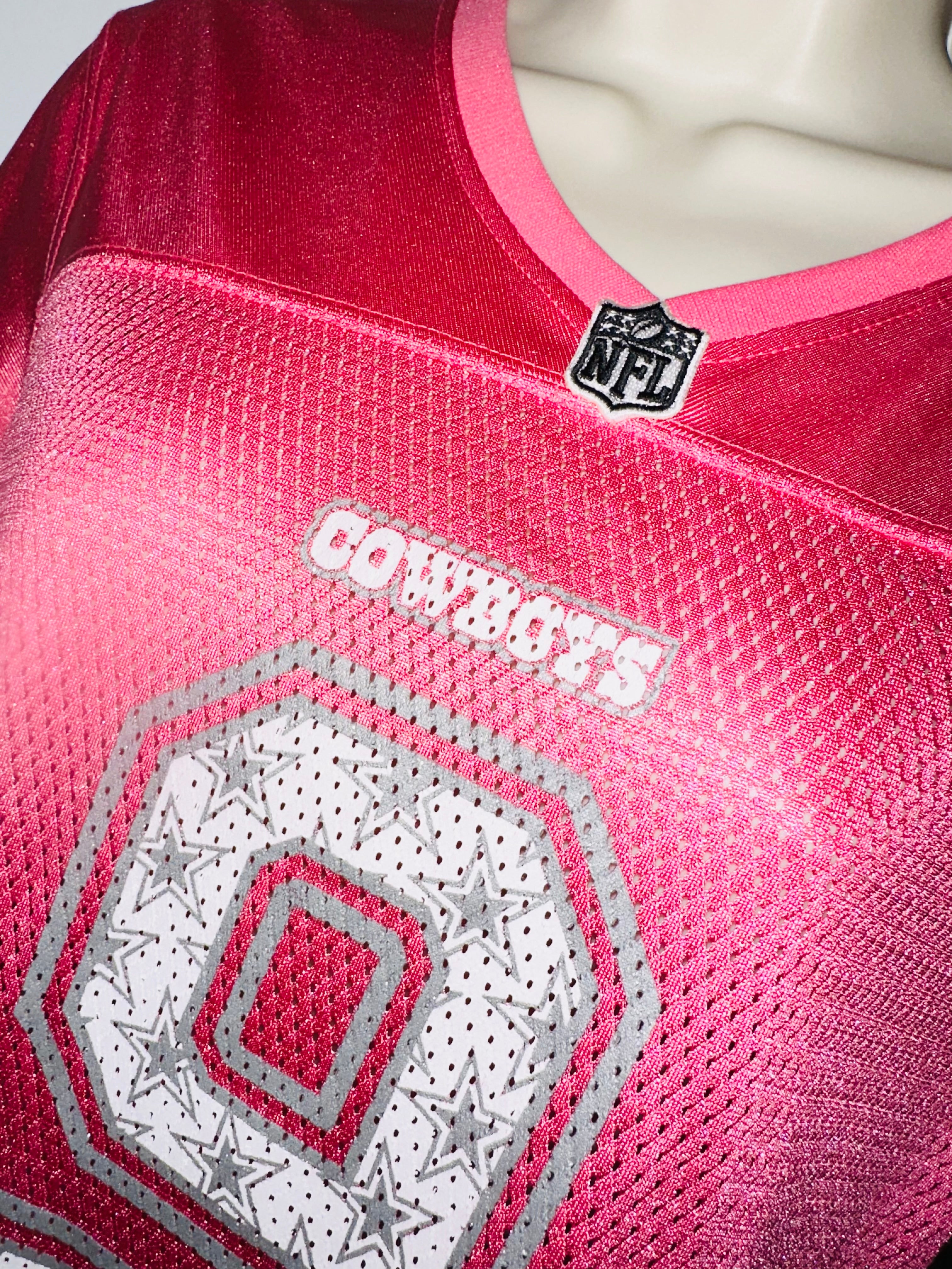 Dallas Cowboys Pink Sparkle “Tony Romo #9” Jersey
