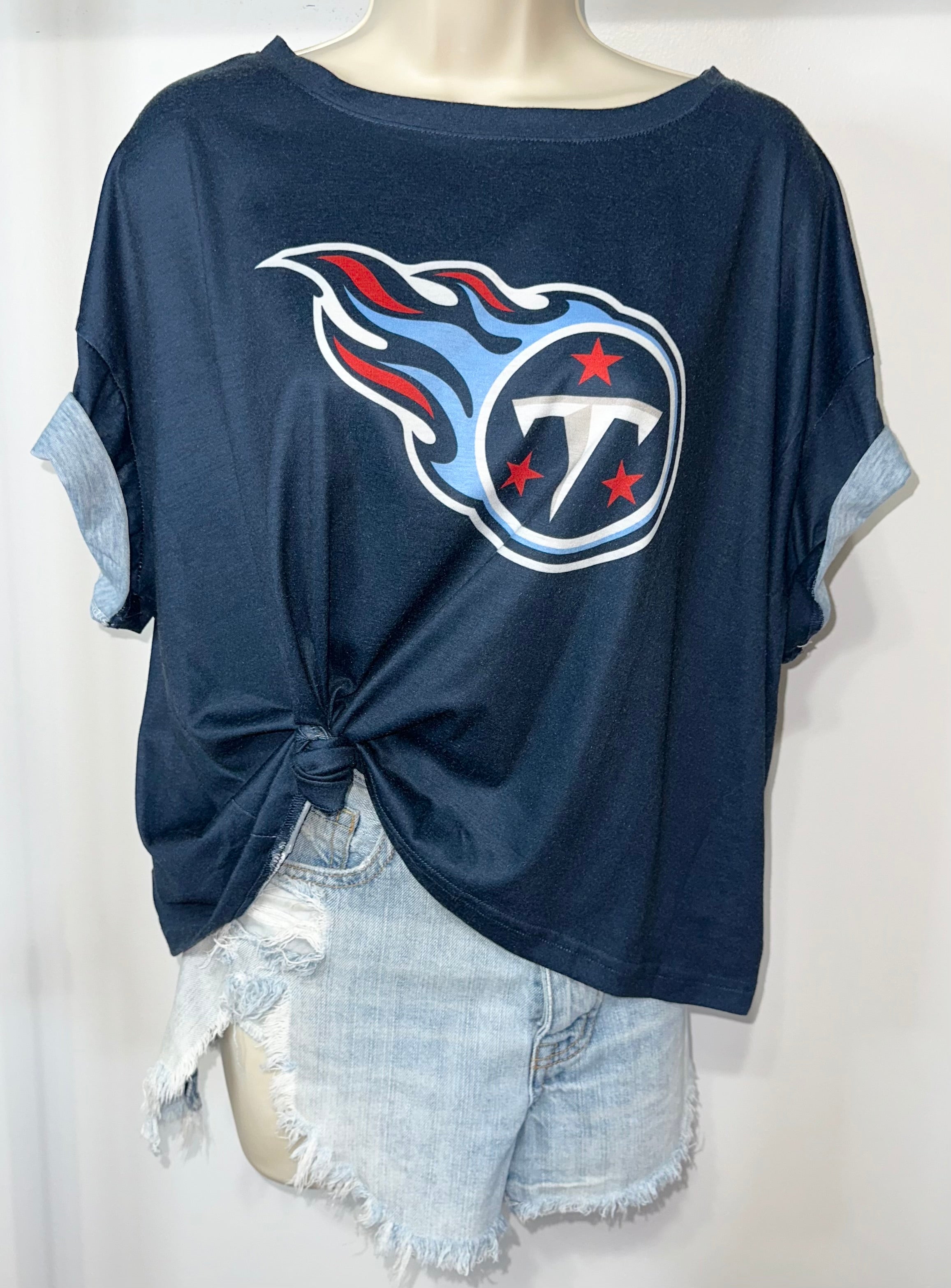 Tennessee Titans Ultra Soft Cropped Tee