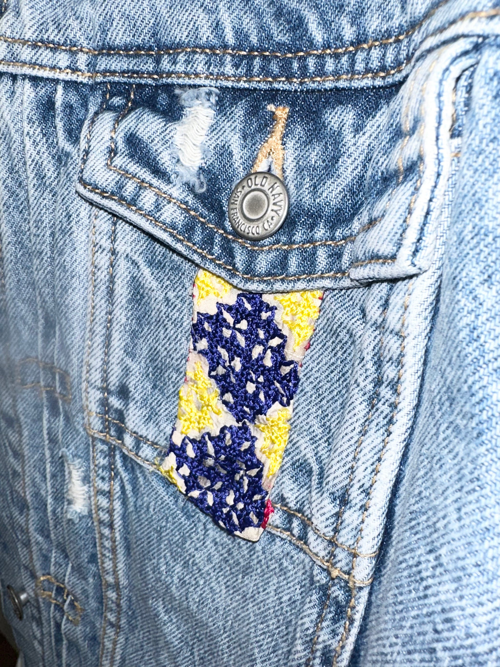 Mardi Gras Denim & Fringe Jacket