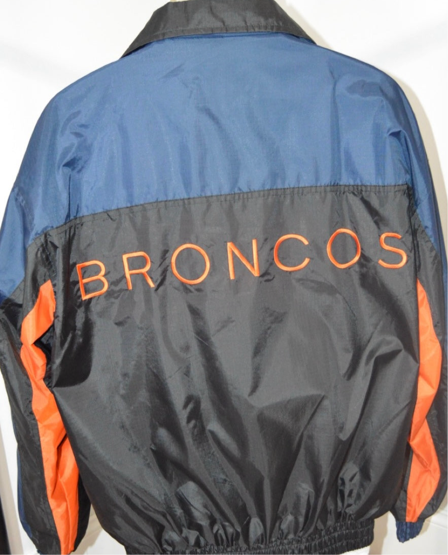 Denver Broncos Full Zip Windbreaker Jacket (VINTAGE) (NWT)