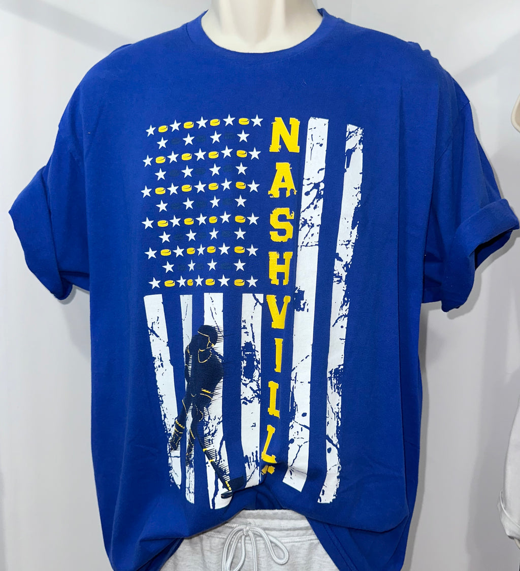 Nashville Predators “Flag” Hockey Tee