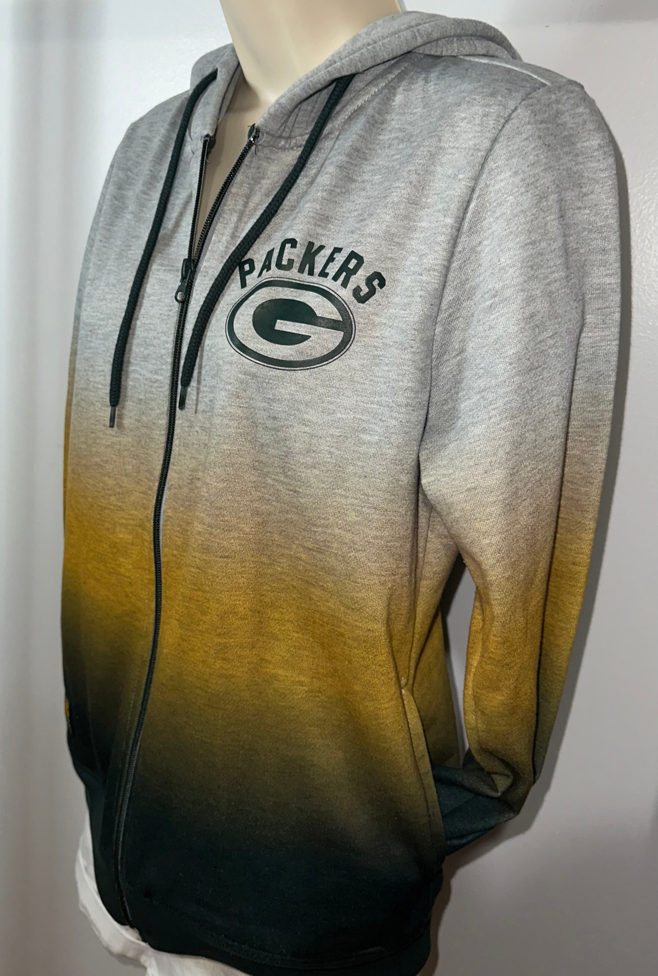 Green Bay Packers Women’s Full Zip Ombré Hoodie
