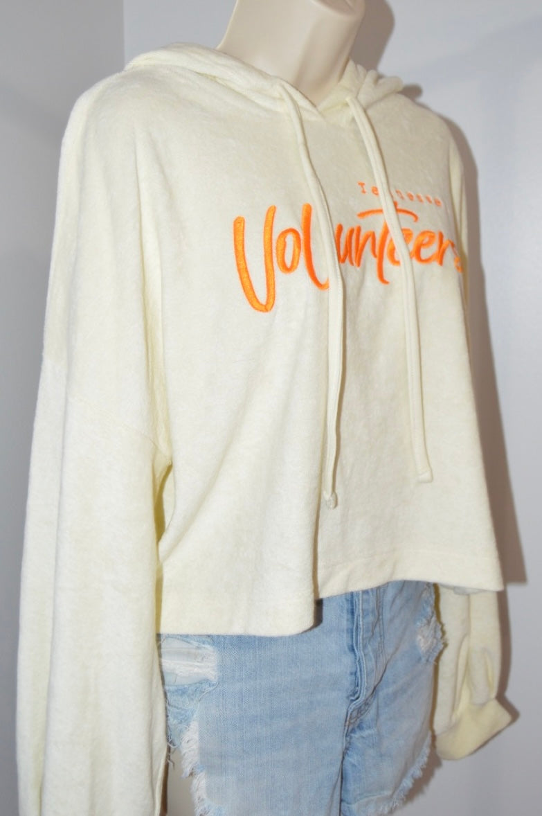 Tennessee Vols Cropped Terrycloth Hoodie