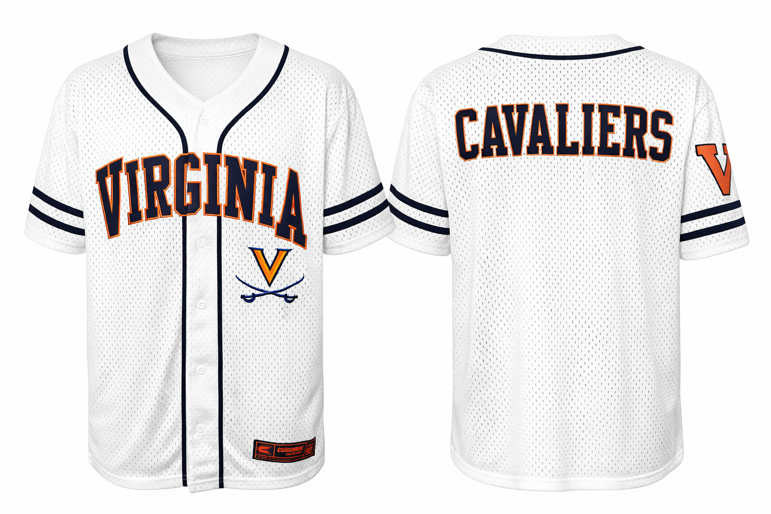 Virginia Cavaliers Baseball Jersey, Sz Large