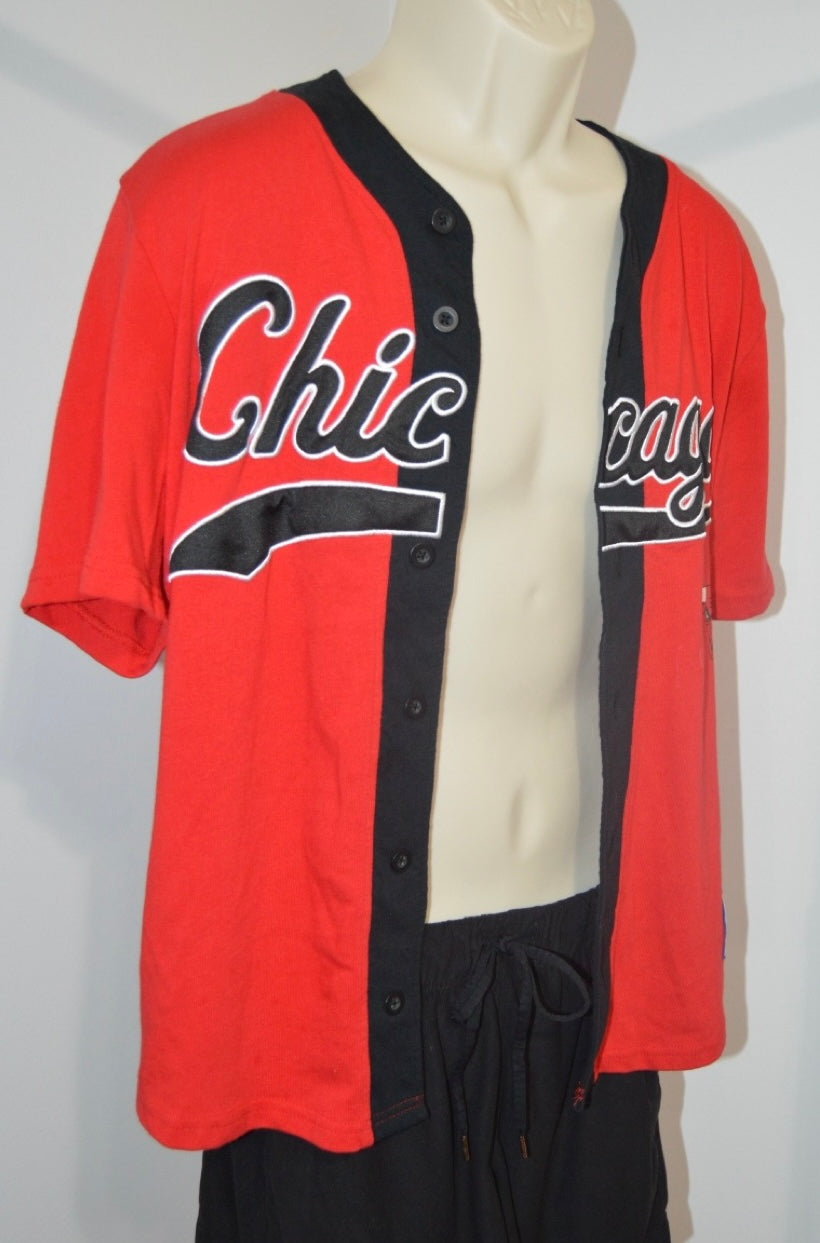 Chicago Bulls “EST. 66” Button-up Jersey (VINTAGE)