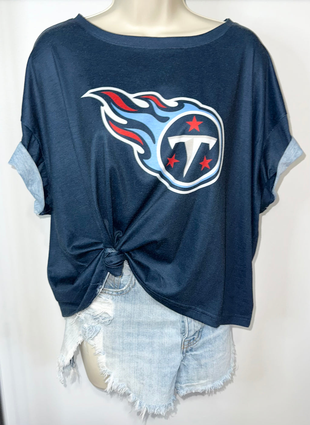 Tennessee Titans Ultra Soft Cropped Tee