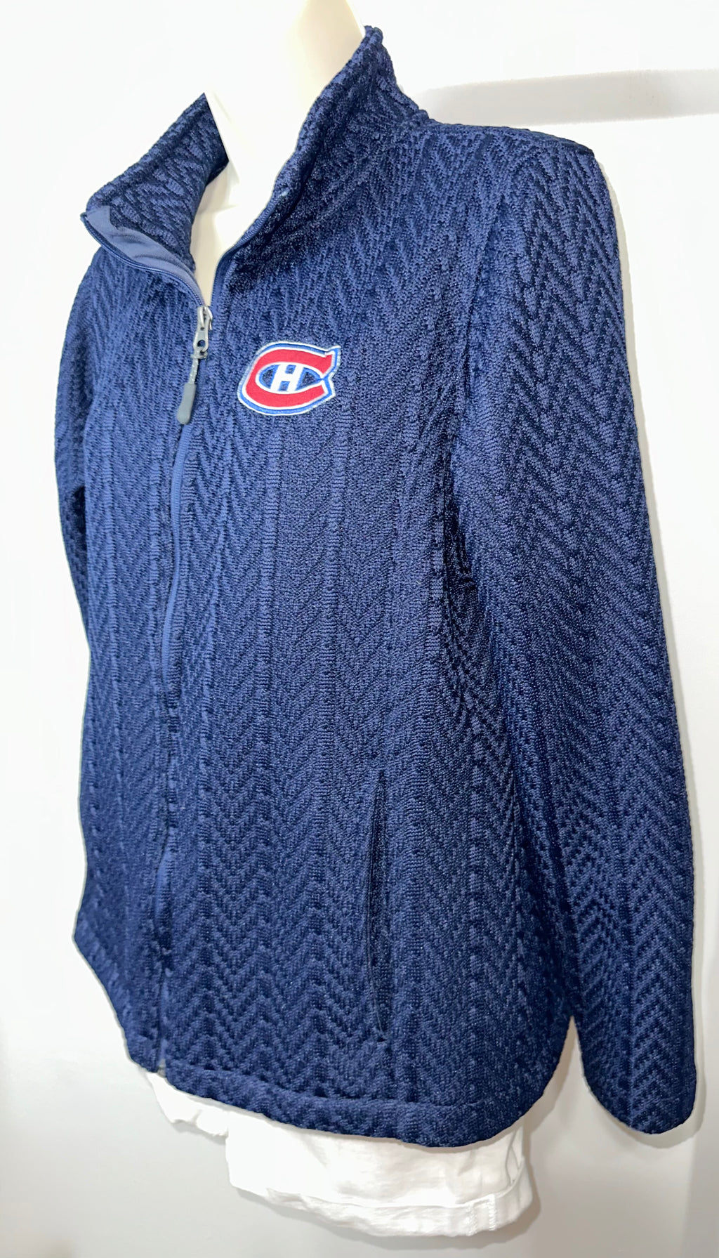 Montreal Canadiens Full Zip Knitted Pullover Sweater