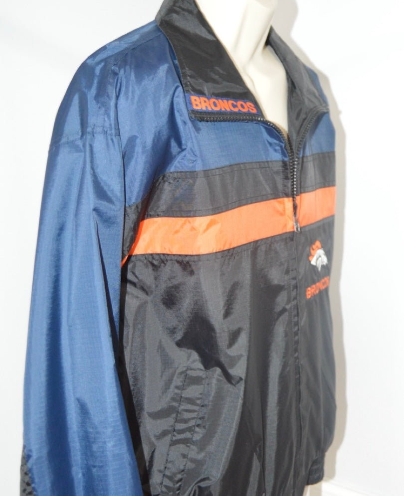 Denver Broncos Full Zip Windbreaker Jacket (VINTAGE) (NWT)