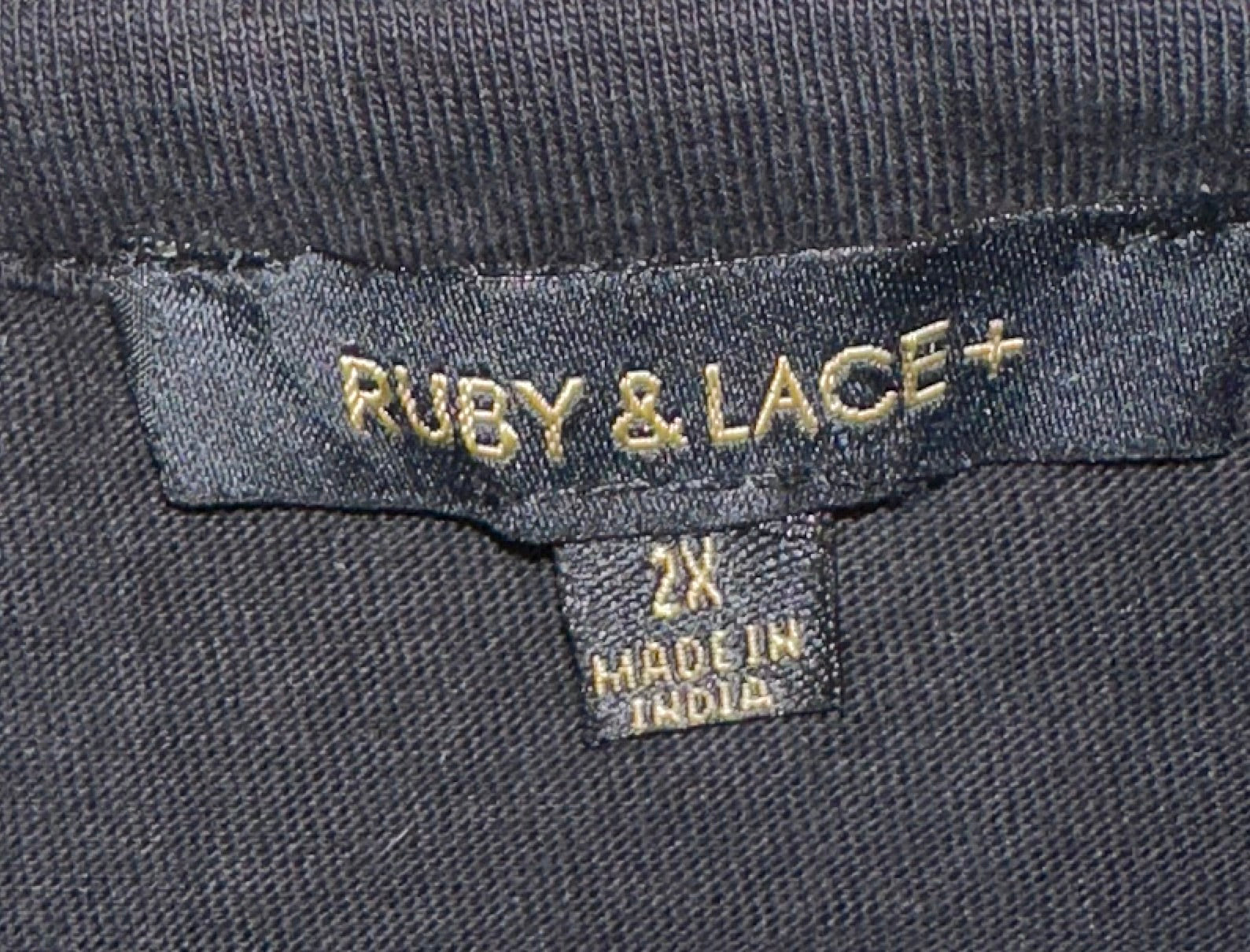 Ruby & Lace Sexy Biker Chain Lined Ladies Tee, Sz XXL