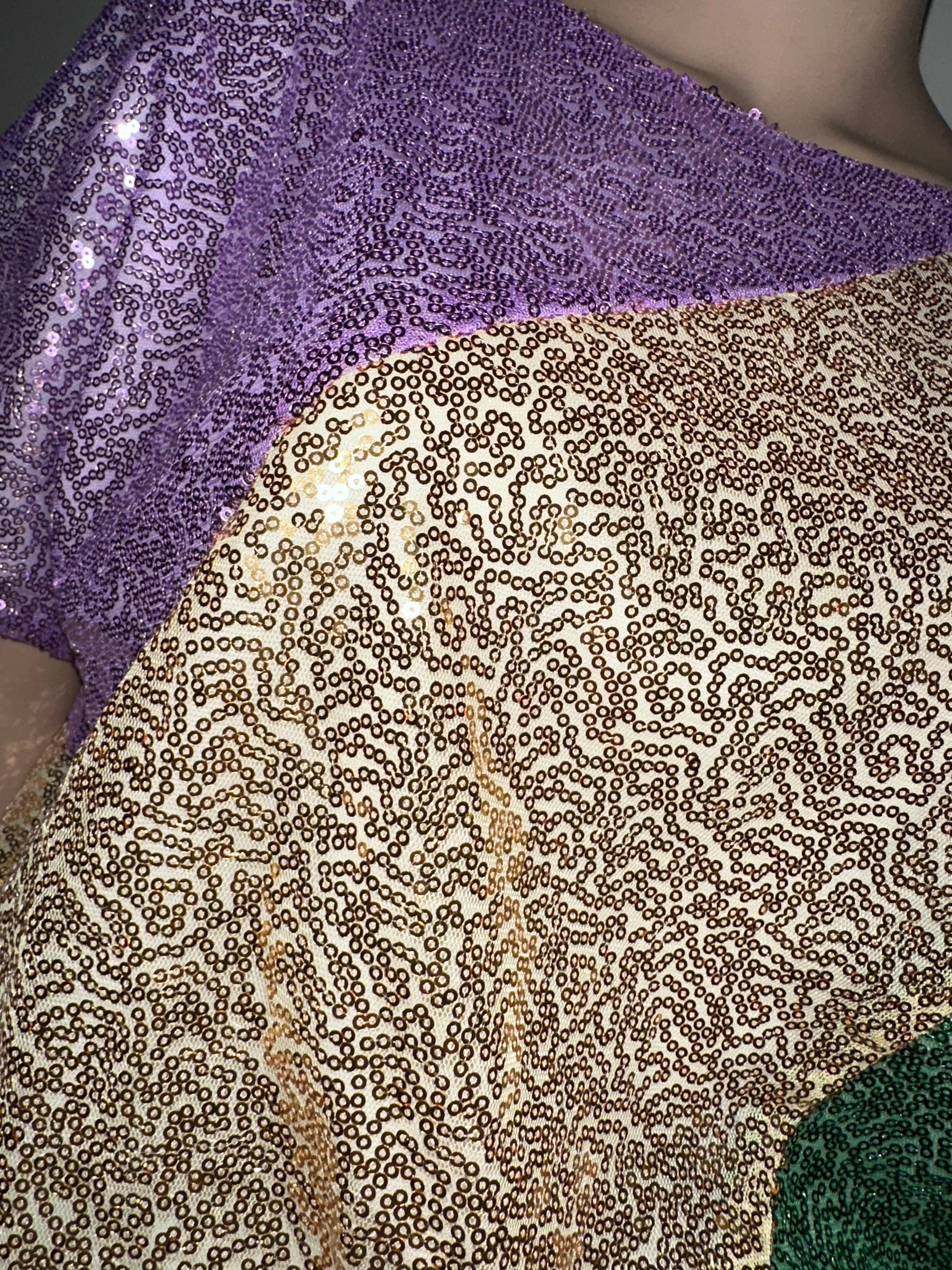 Mardi Gras Sequin Shirt, Sz Small (NWT)