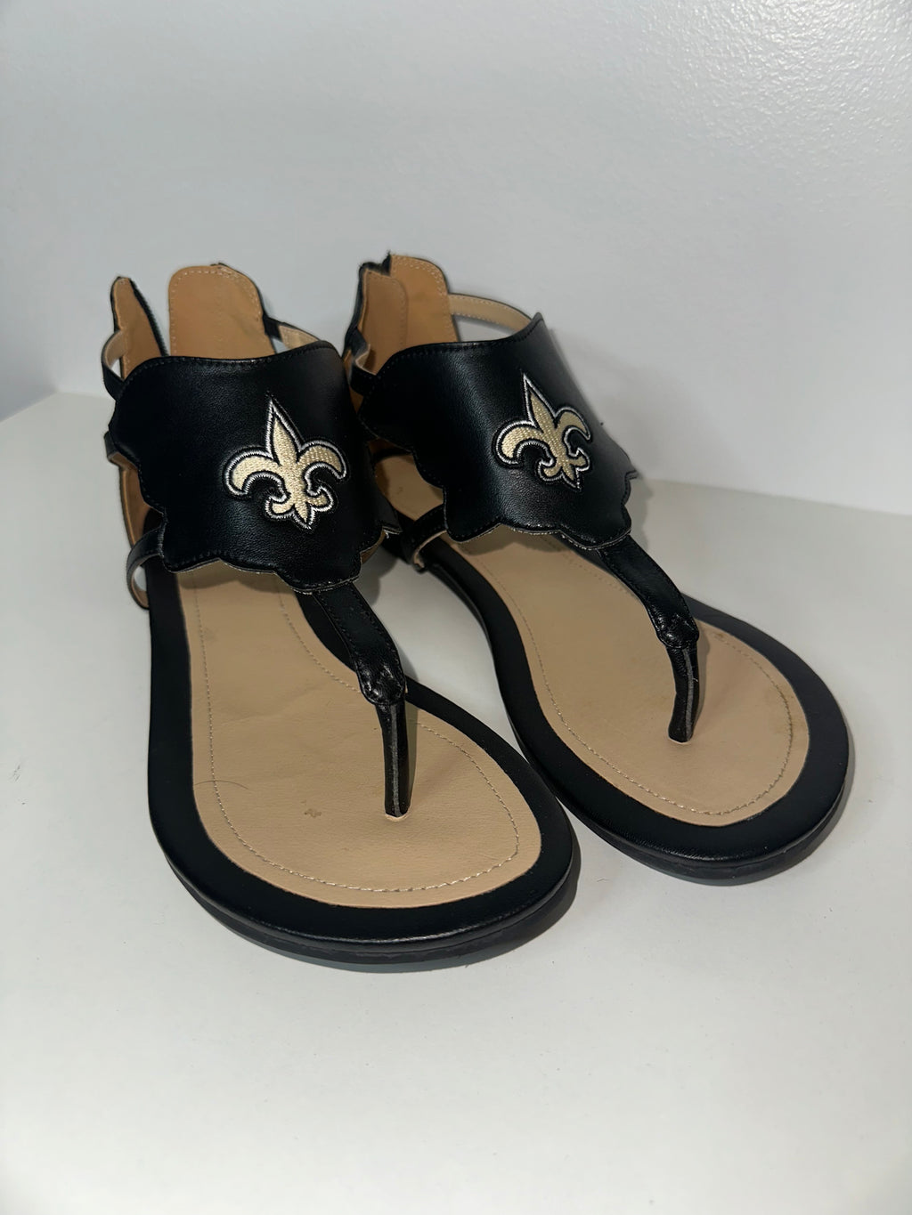 New Orleans Saints Sandals (NWOT)