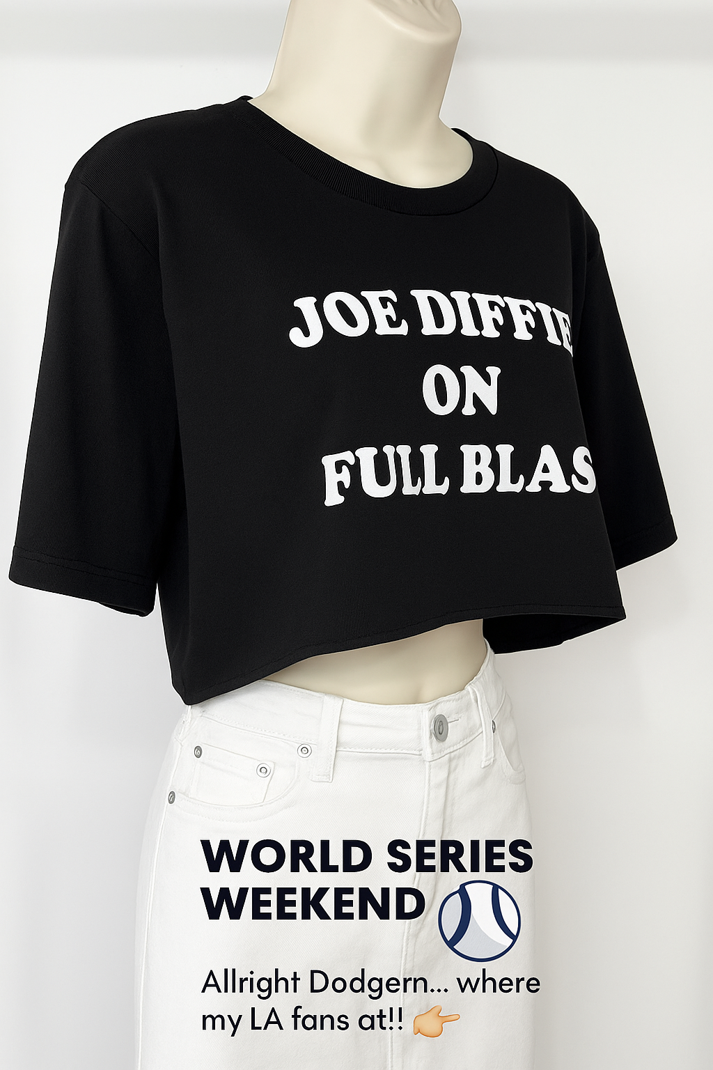“Joe Diffie on Full Blast” Cropped Concert Tee