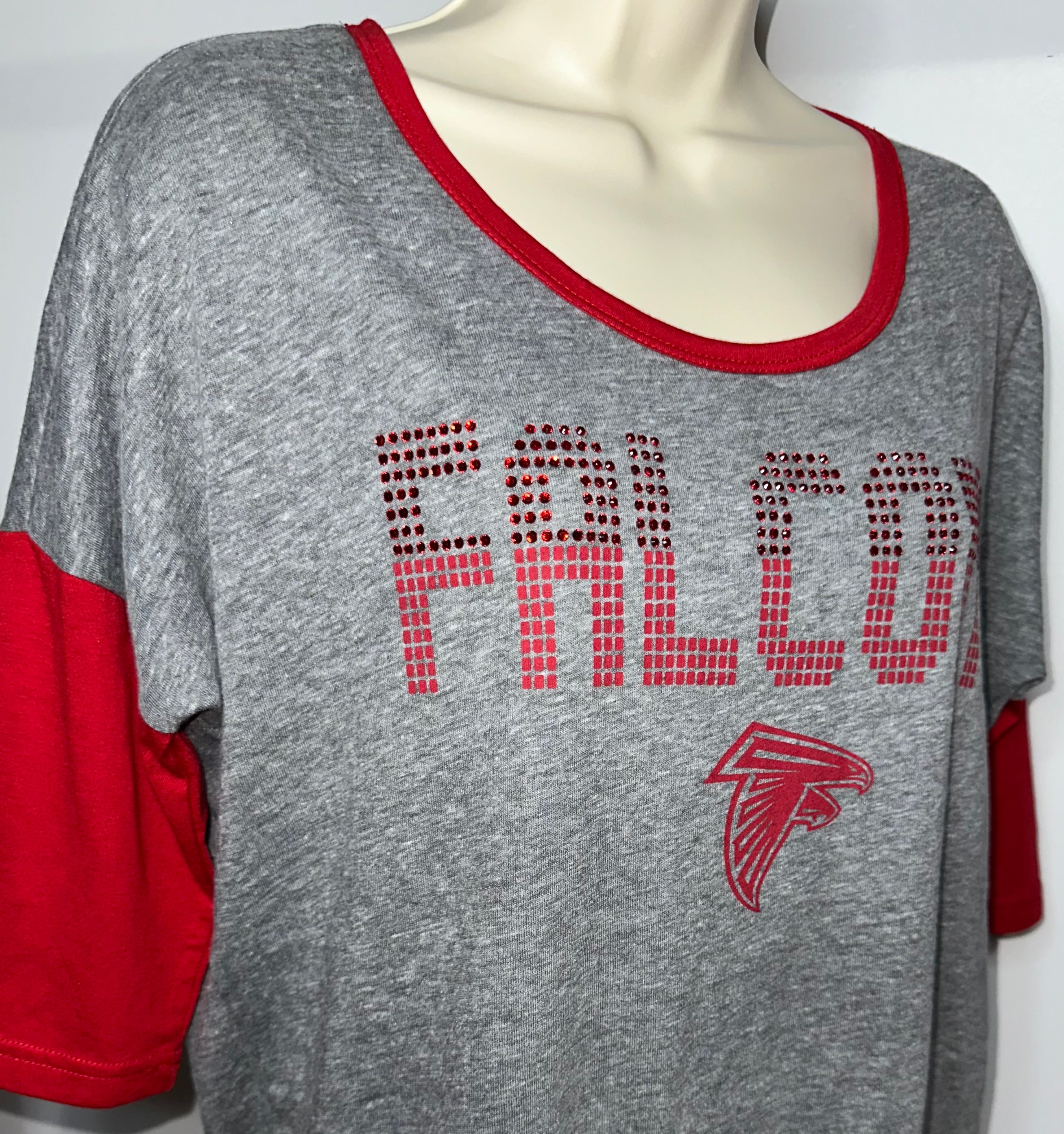 Atlanta Falcons Bling 3/4 Sleeve Tee