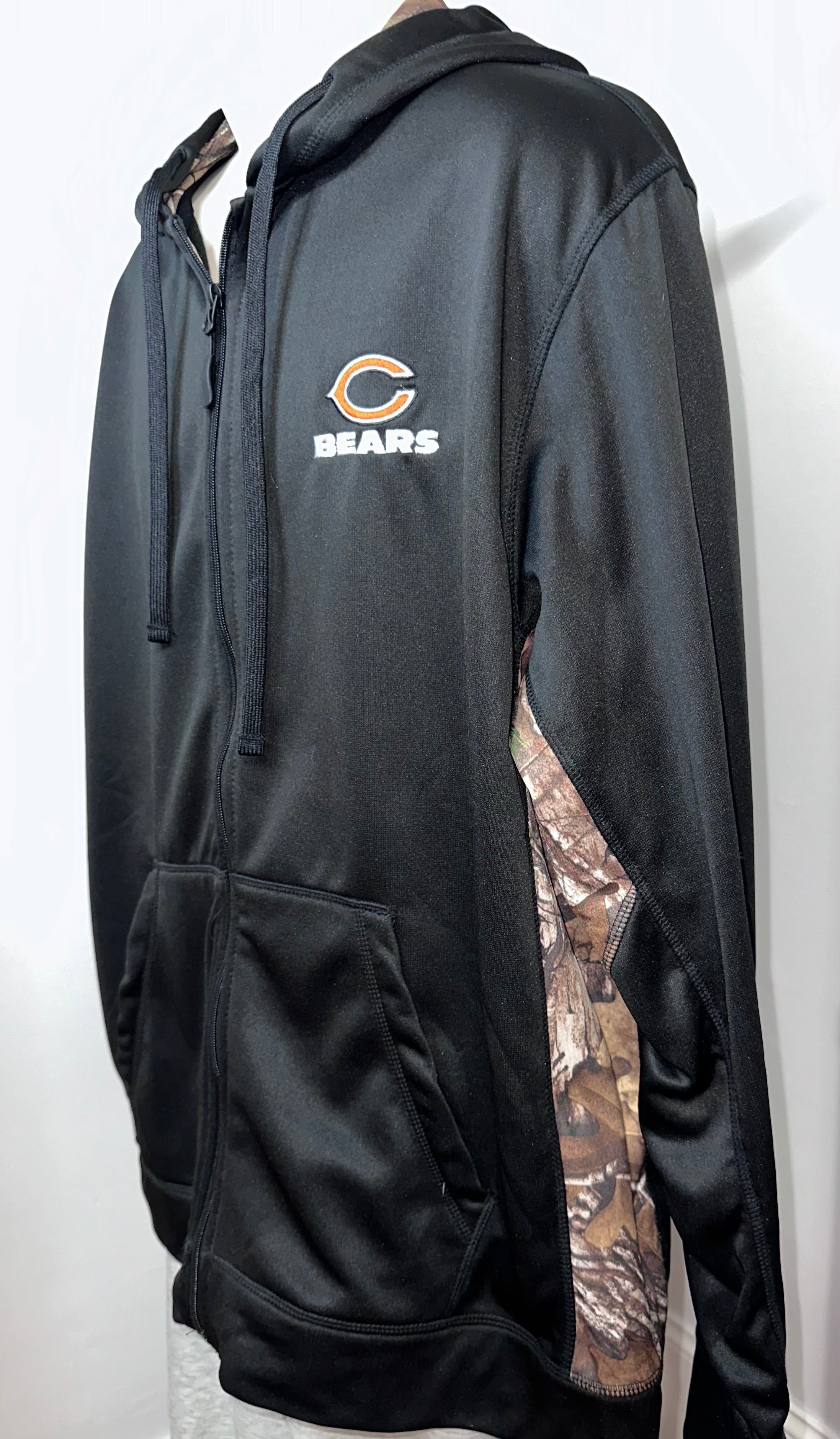 Chicago Bears Camouflage Full Zip Hoodie