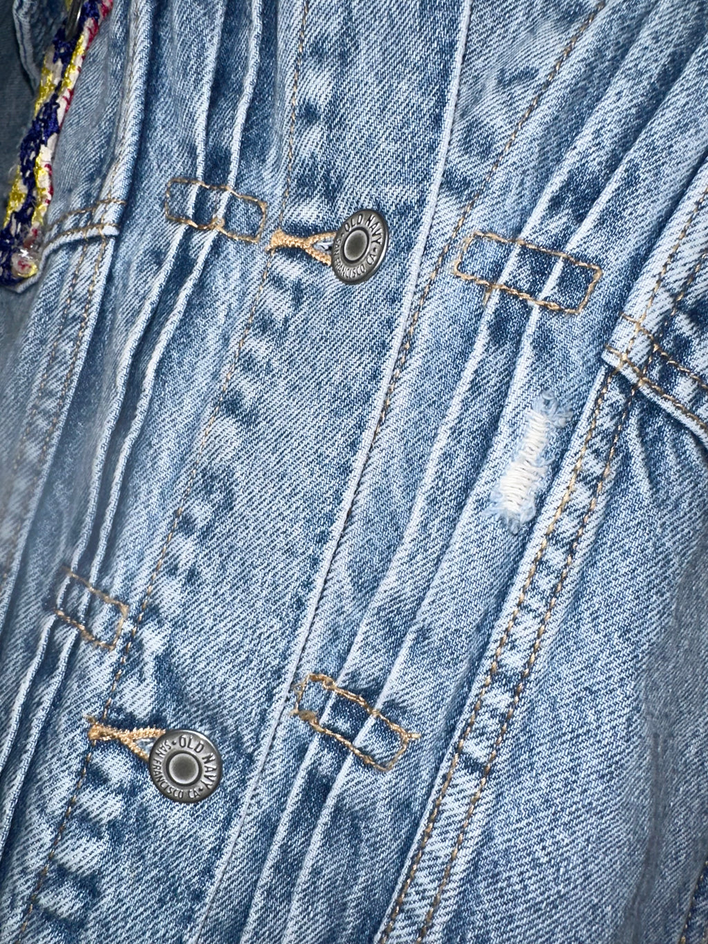 Mardi Gras Denim & Fringe Jacket