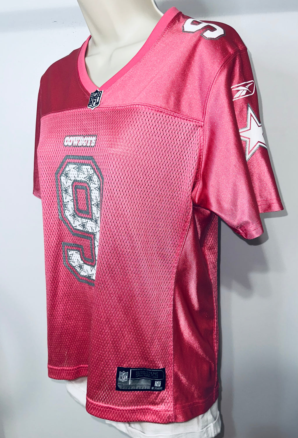 Dallas Cowboys Pink Sparkle “Tony Romo #9” Jersey