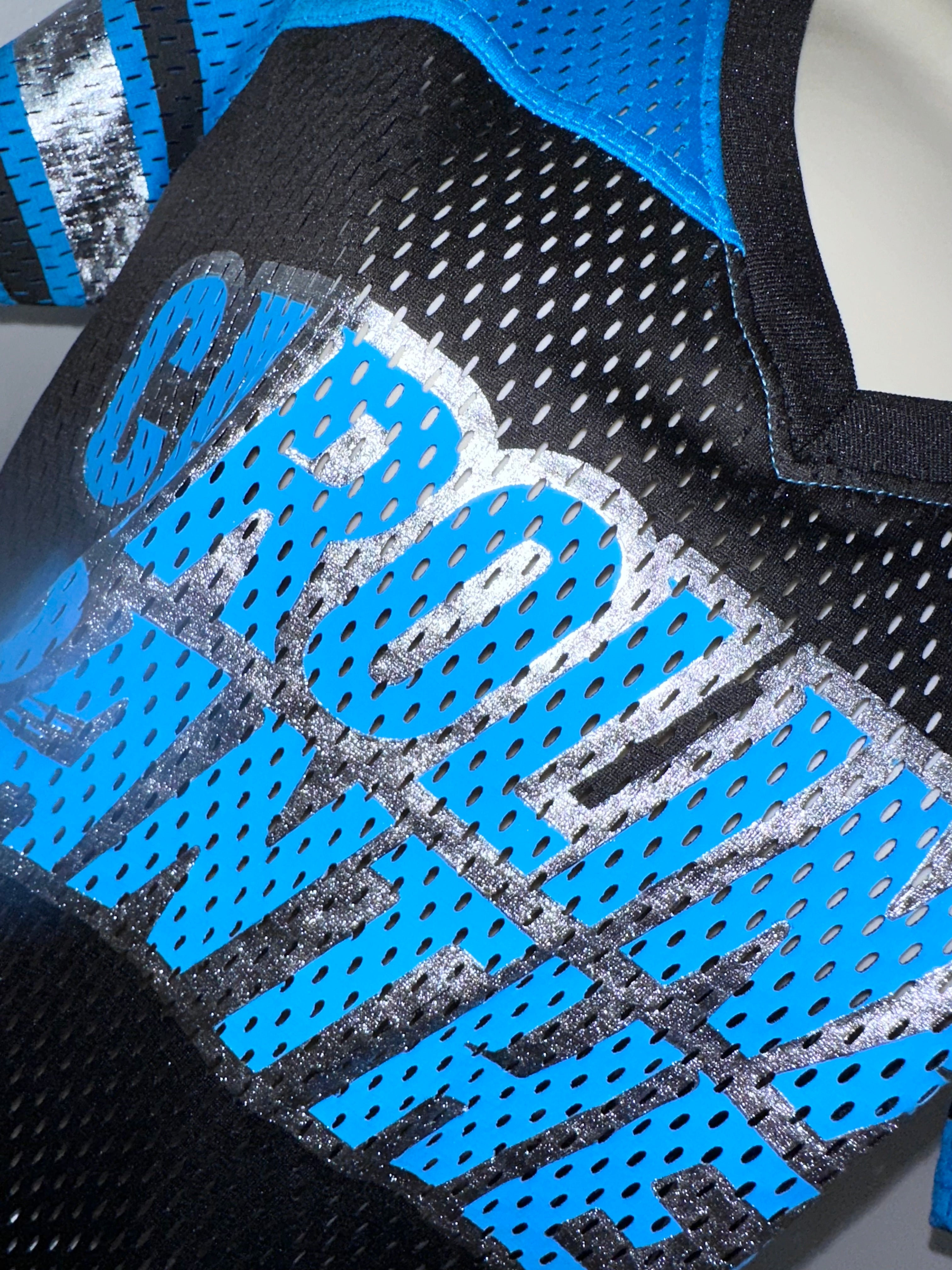 Carolina Panthers Ladies Mesh Jersey (NWT)