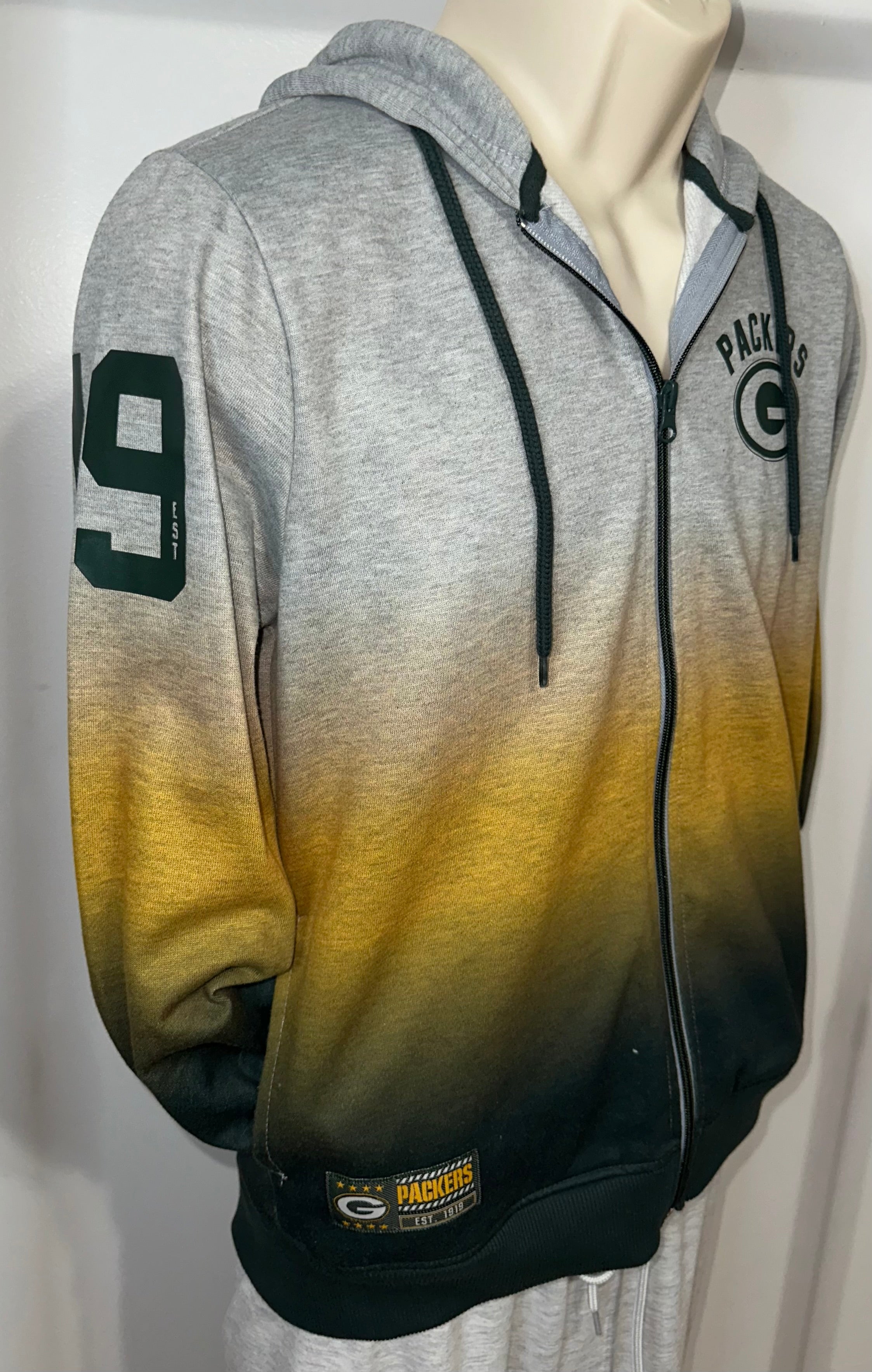 Green Bay Packers Men’s Full Zip Hoodie