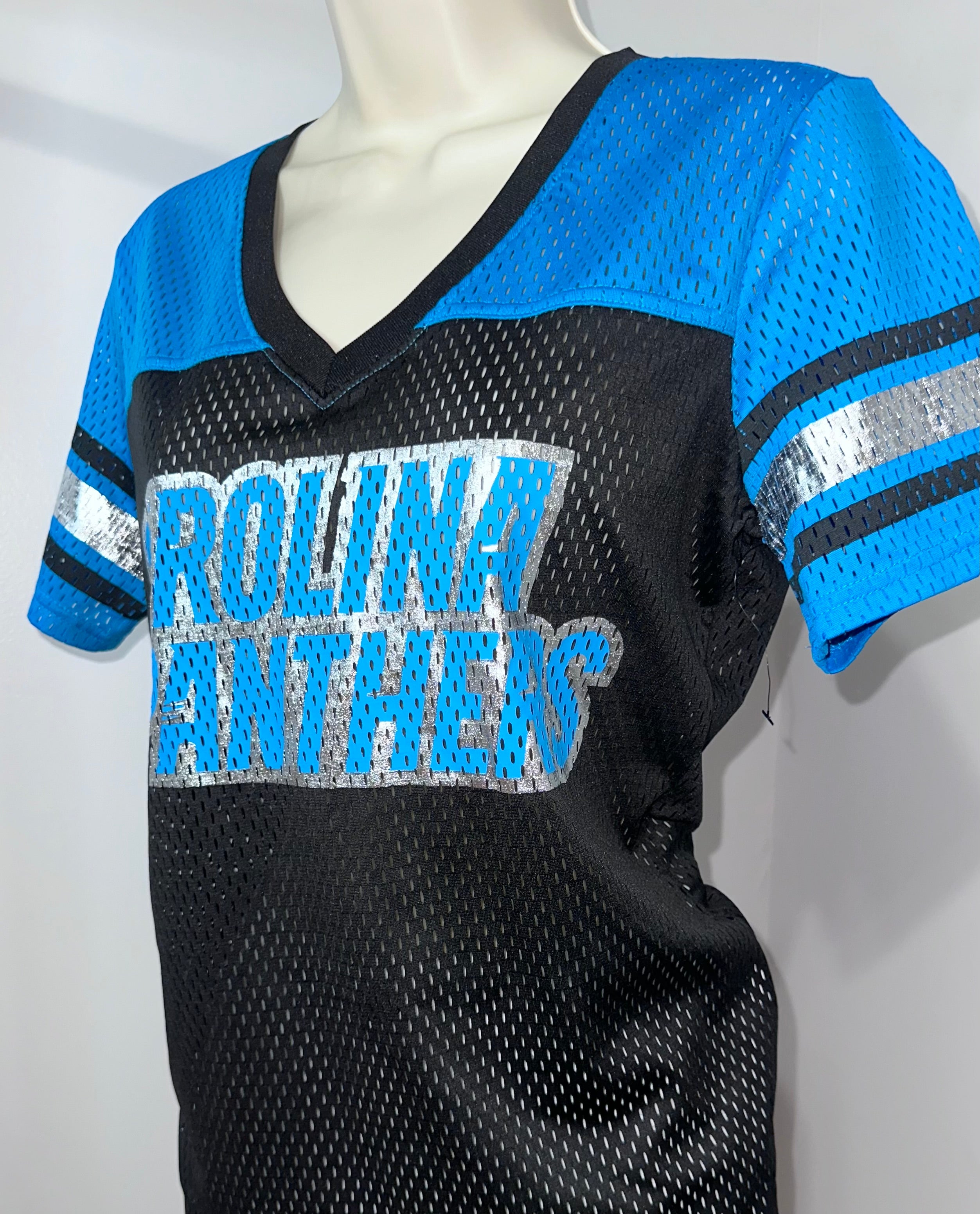 Carolina Panthers Ladies Mesh Jersey (NWT)