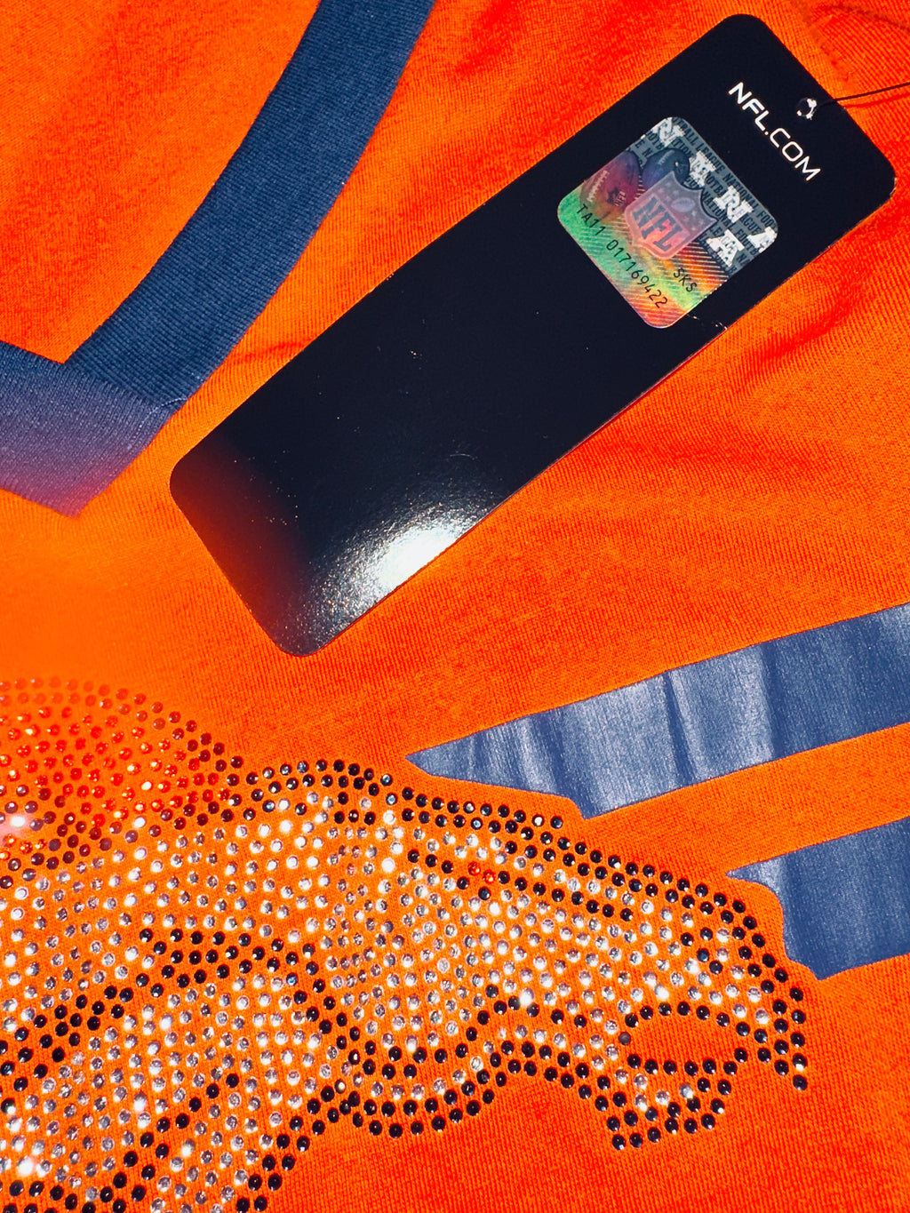 Denver Broncos Sequin Ladies Tee (NWT)