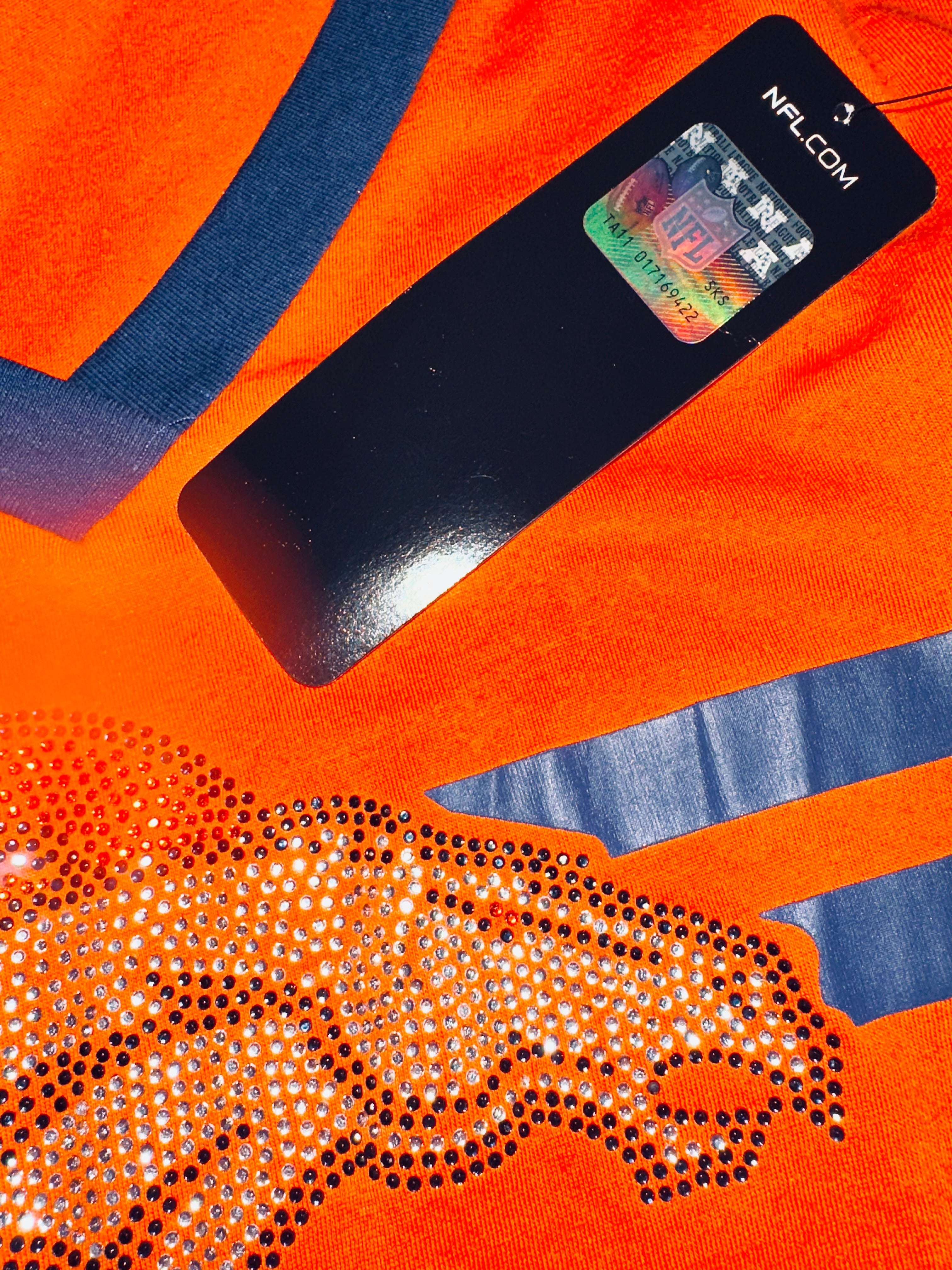Denver Broncos Sequin Ladies Tee (NWT)