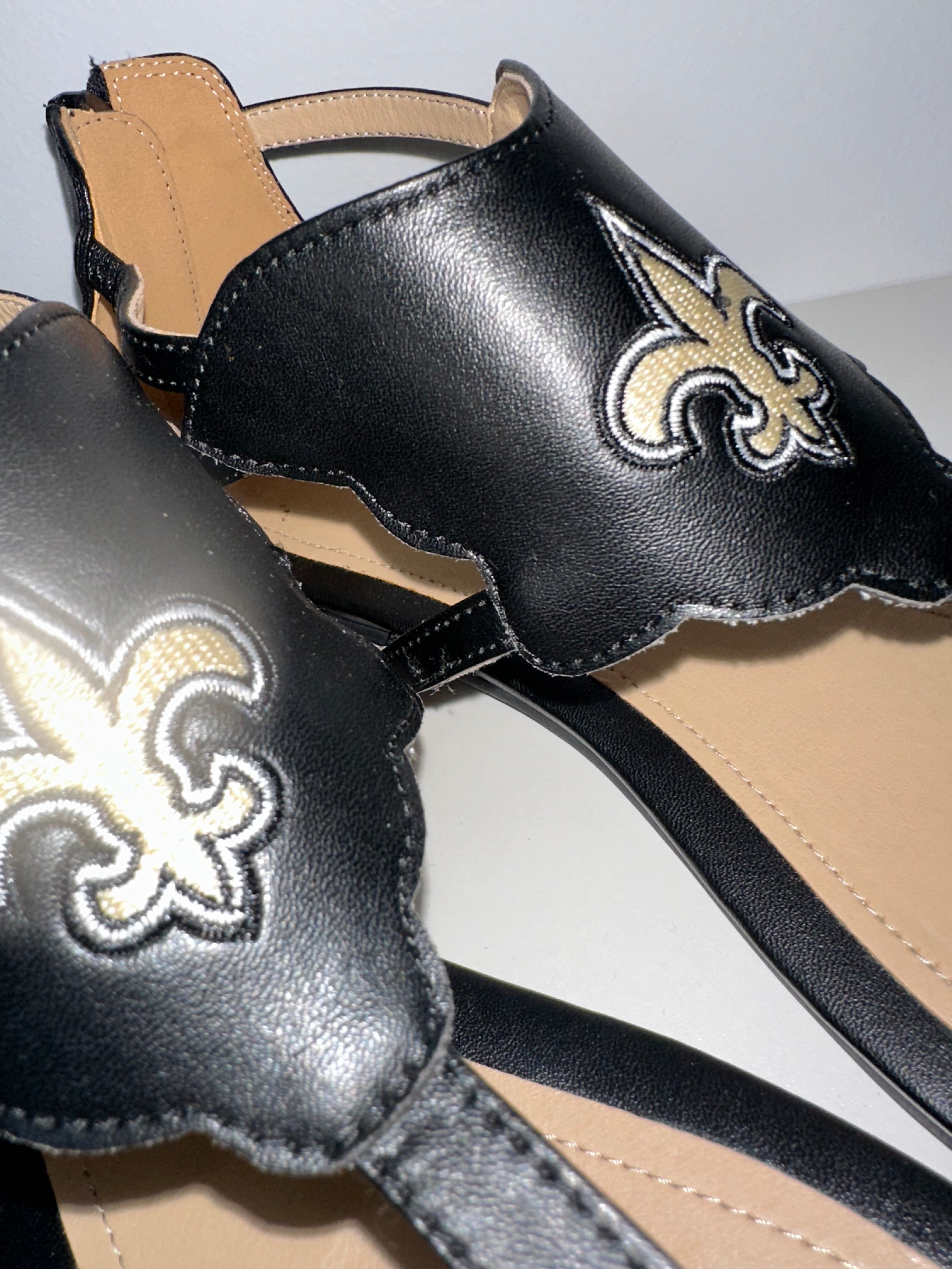 New Orleans Saints Sandals (NWOT)