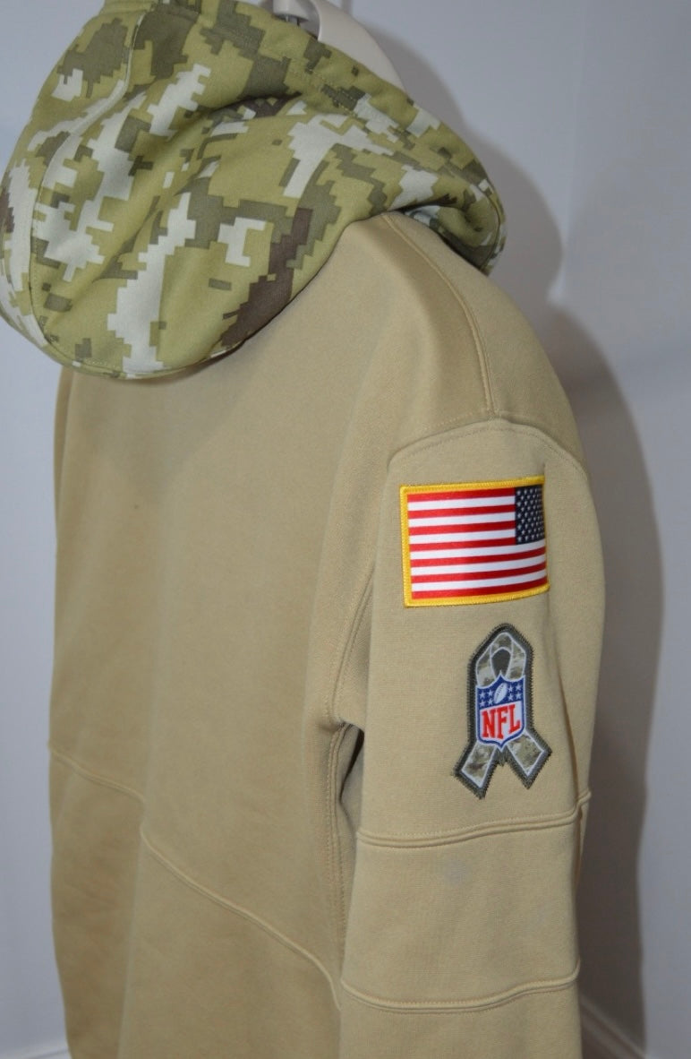 Tennessee Titans On-Field  “Salute to The Troops” Patched Hoodie (RARE)