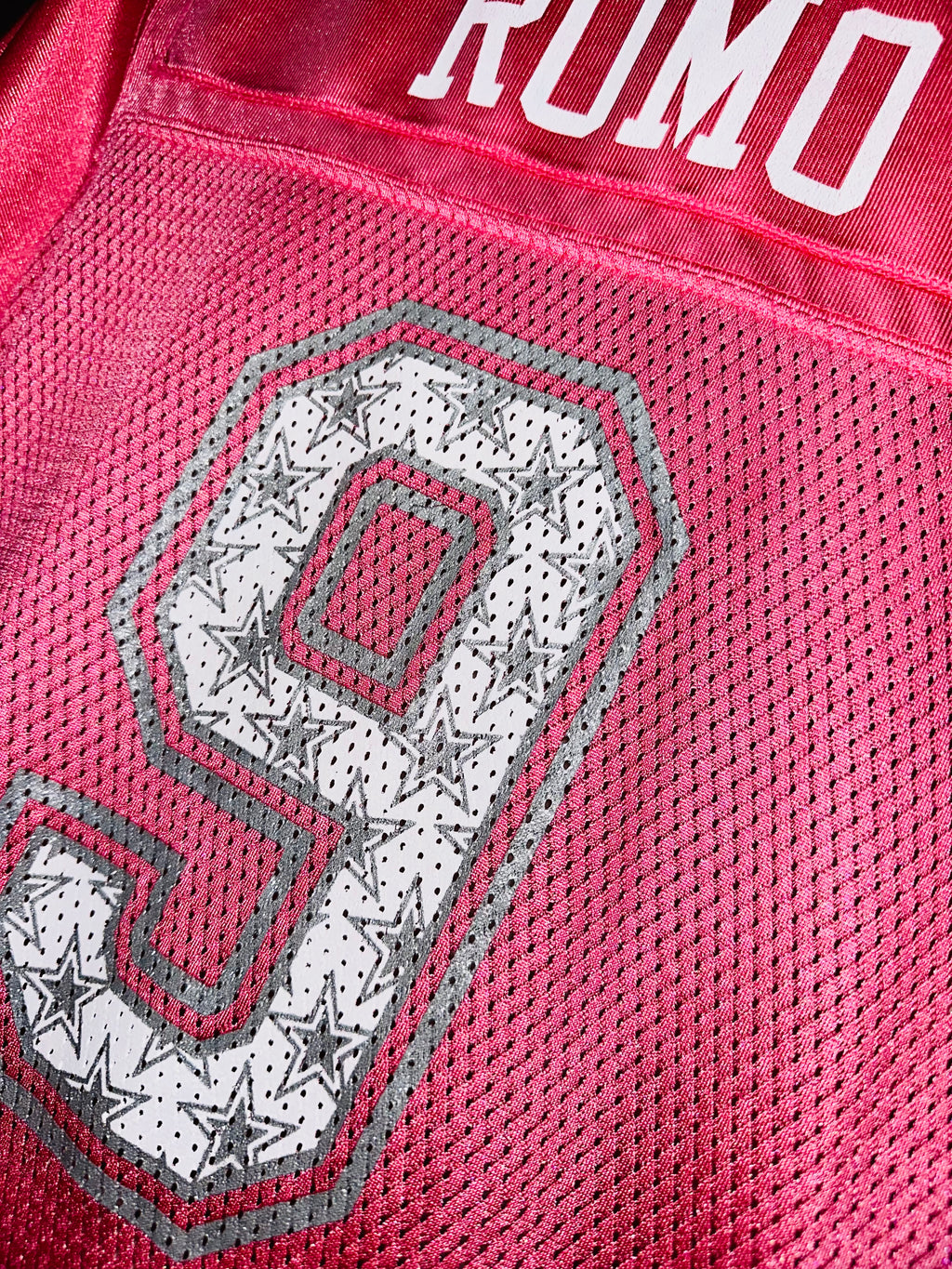 Dallas Cowboys Pink Sparkle “Tony Romo #9” Jersey