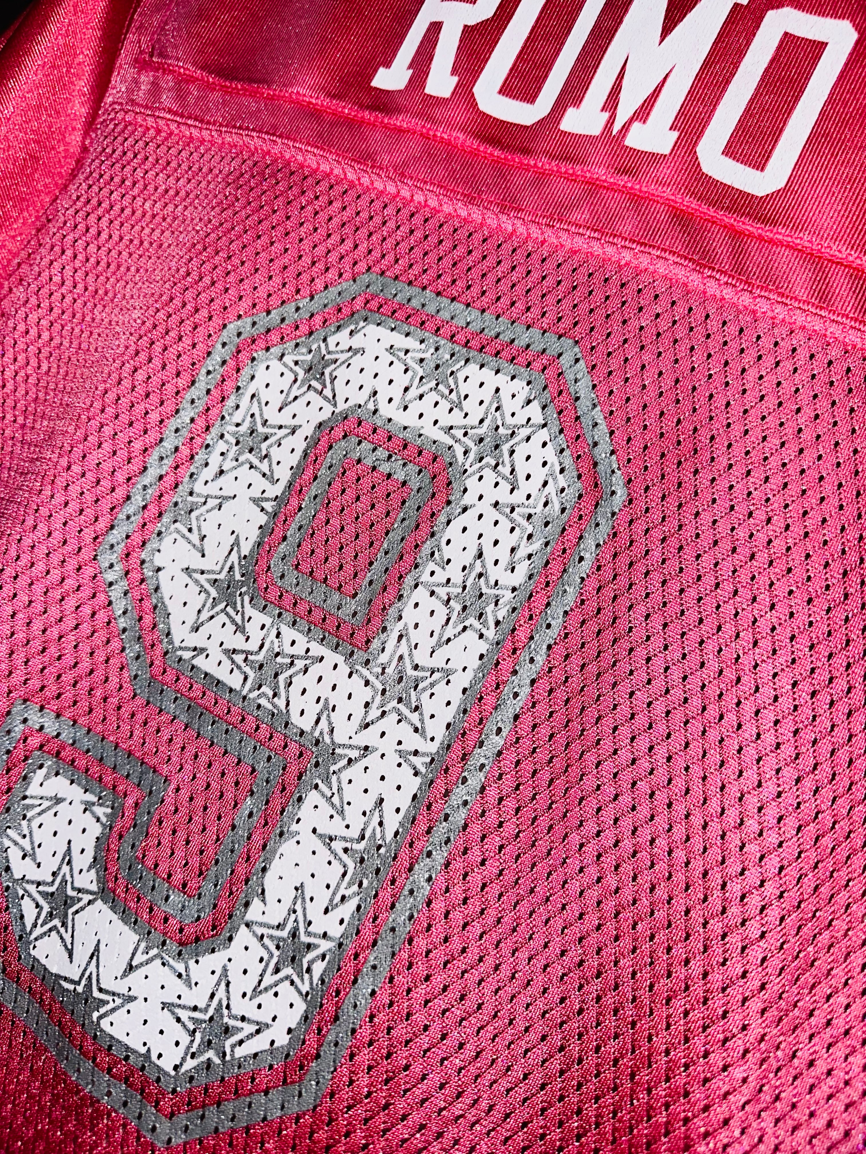 Dallas Cowboys Pink Sparkle “Tony Romo #9” Jersey