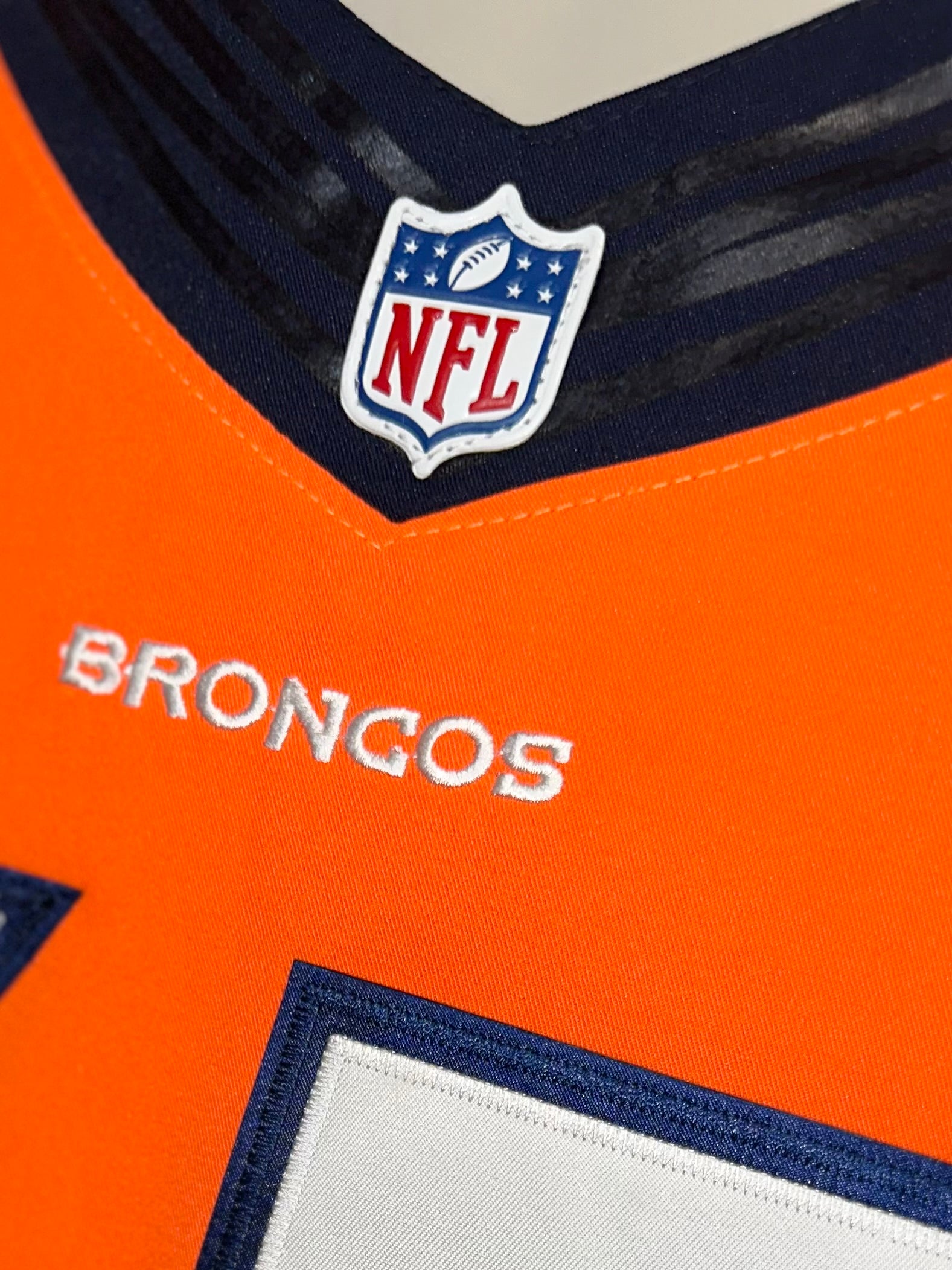 Denver Broncos Vasquez #65 On Field Jersey w/ Serial # (RARE)