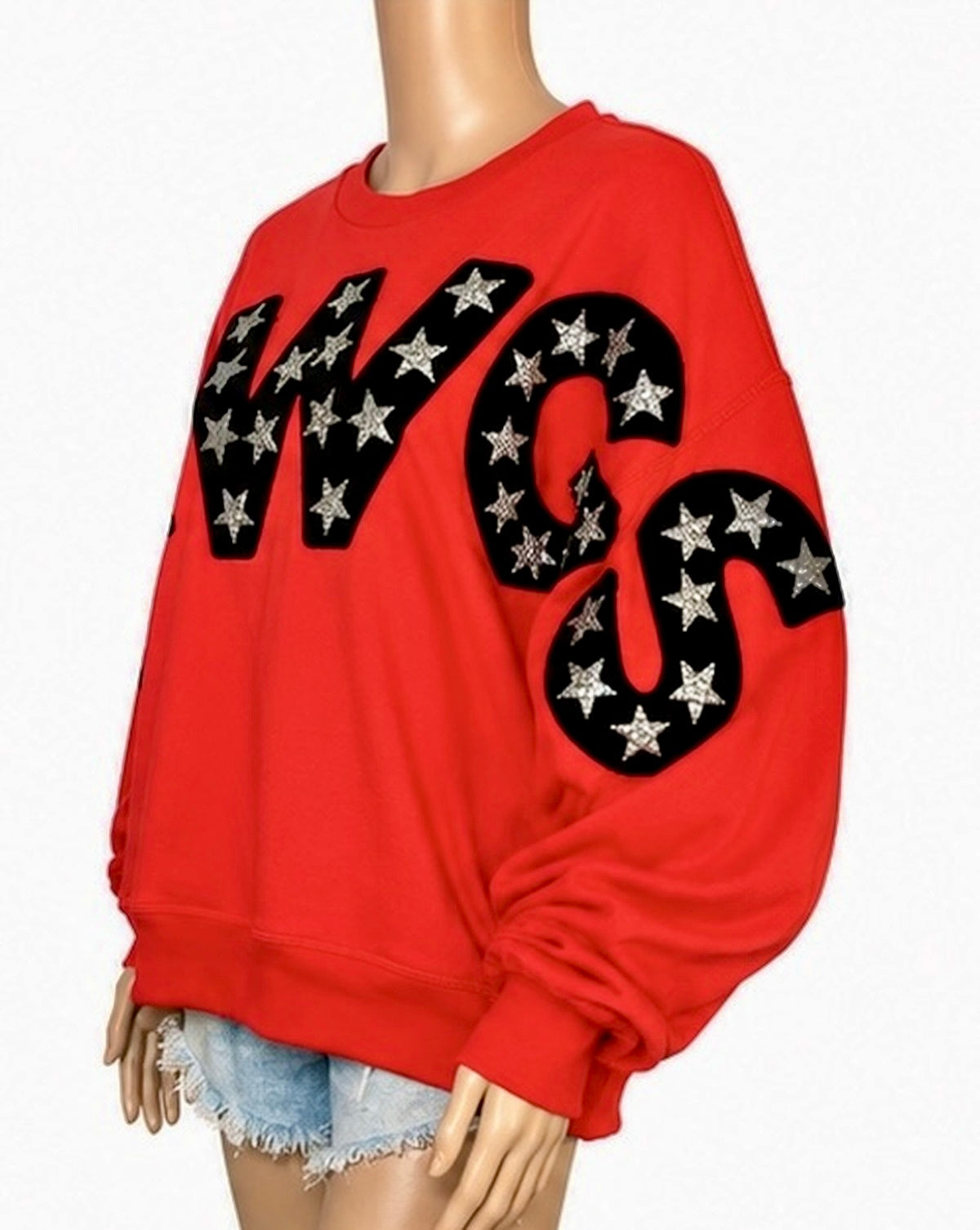 University of Georgia Women's Balloon Sleeve DAWGS Top, Adult Sz Small