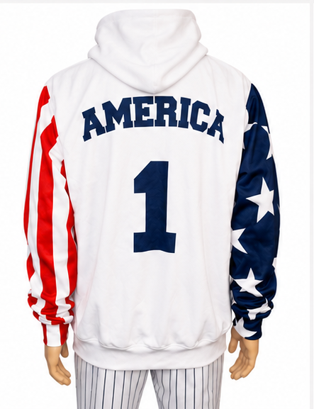 Patriotic America USA Liberty Hoodie, Adult XL